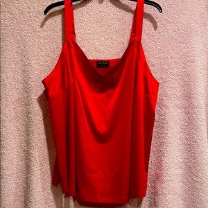 Lane Bryant Vibrant Red Satin Camisole